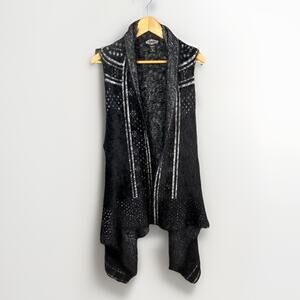 Oliver By Escio Eyelash Cardigan Sweater Women’s 1X Faux Fur Whimsy Goth Witchy